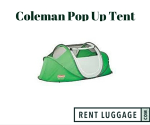 coleman pop up tent