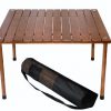 Table in a Bag W2716 Original Low Wood Portable Table with Carrying Bag